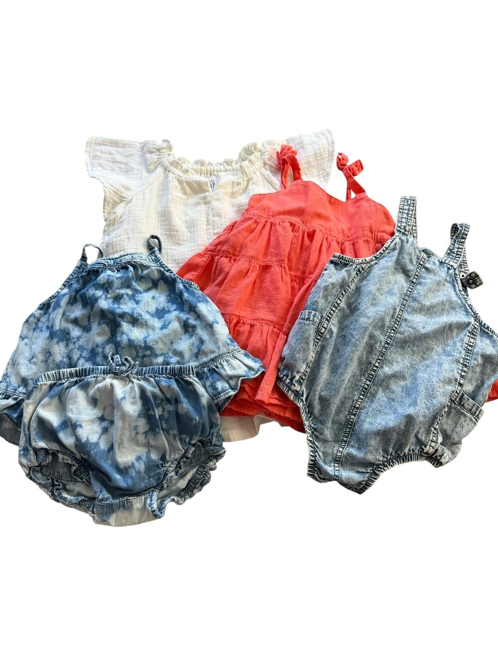 Lot of Baby Girl Clothes 12-18 Month Gap Cotton On Dresses and Sets